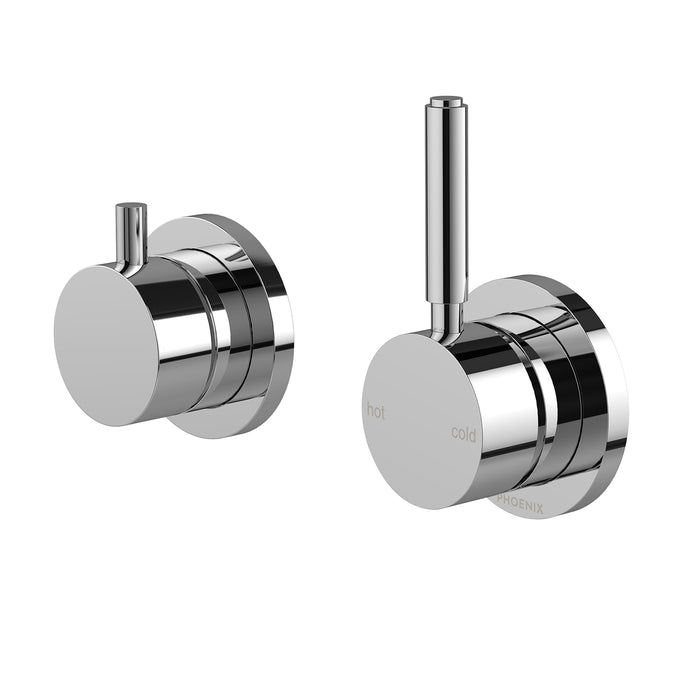 Vivid MkII Wall Mixer Pin Up with Diverter Switch (Chrome)