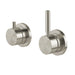 Vivid MkII Wall Mixer Pin Up with Diverter Switch (Brushed Nickel)