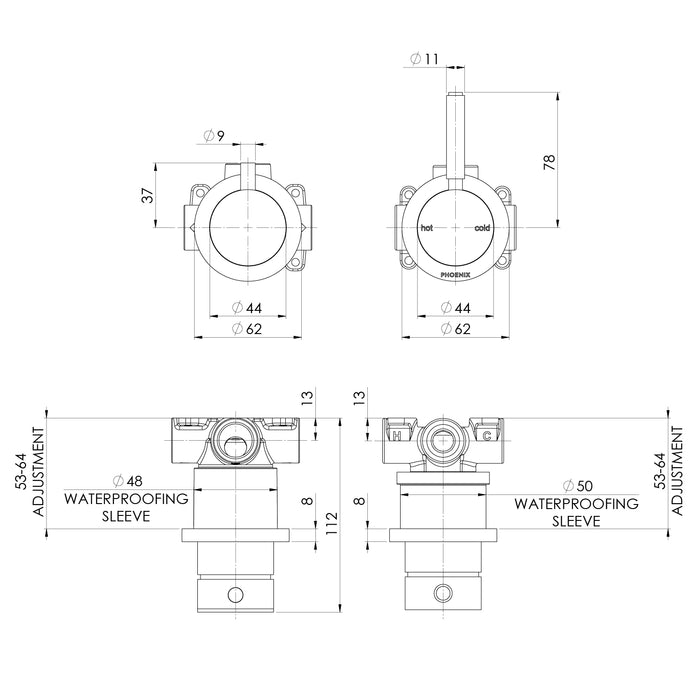 Specification Line Drawing