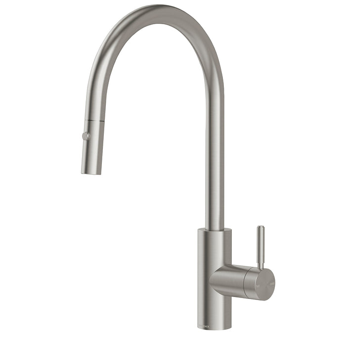 Vivid MkII Pullout Sink Mixer Gooseneck (Stainless Steel)