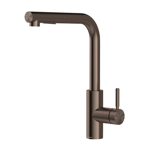 Vivid MkII Pullout Sink Mixer L-Shape Spout (Brushed Bronze)