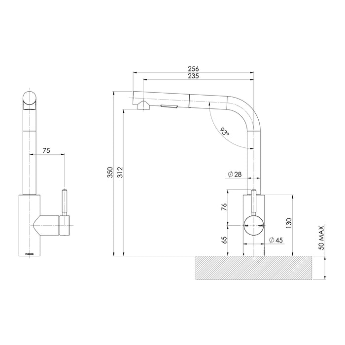 Specification Line Drawing
