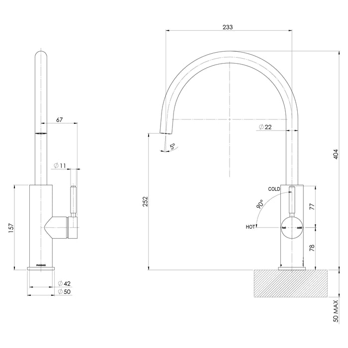 Specification Line Drawing