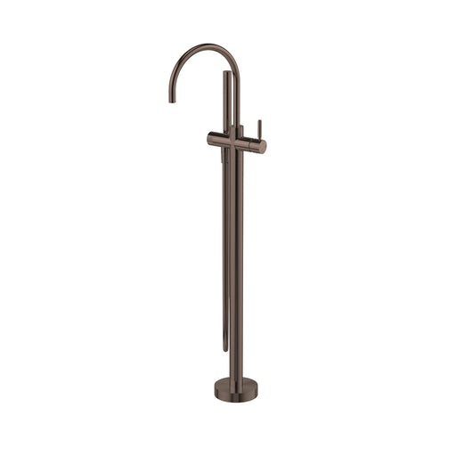Vivid MkII Floor Mounted Bath Mixer with Hand Shower (Brushed Bronze)