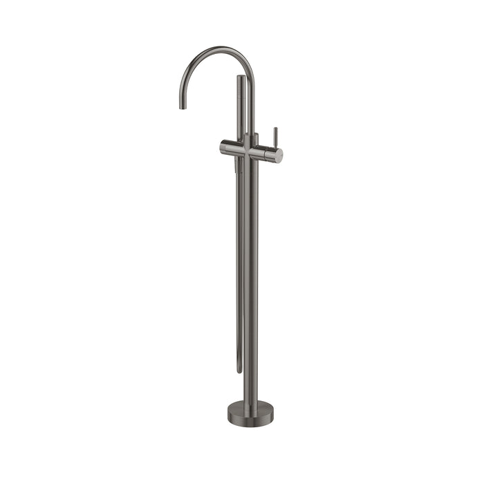 Vivid MkII Floor Mounted Bath Mixer with Hand Shower (Brushed Carbon)
