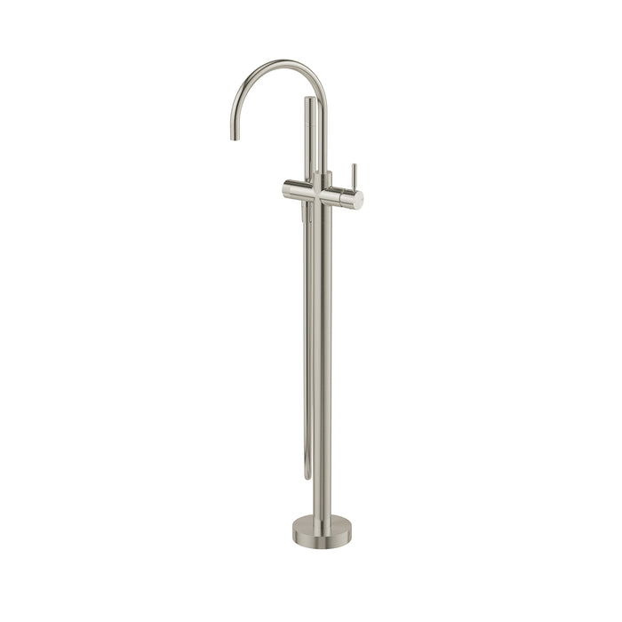 Vivid MkII Floor Mounted Bath Mixer with Hand Shower (Brushed Nickel)
