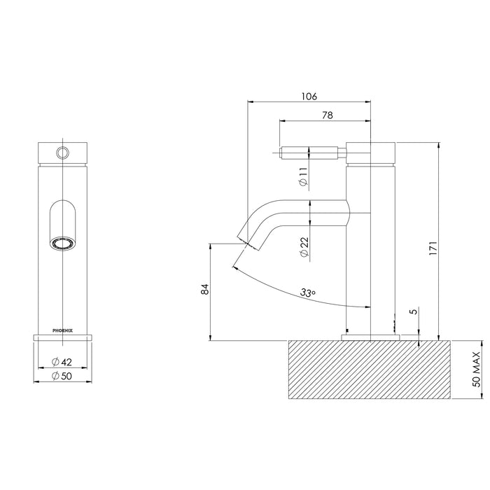 Specification Line Drawing