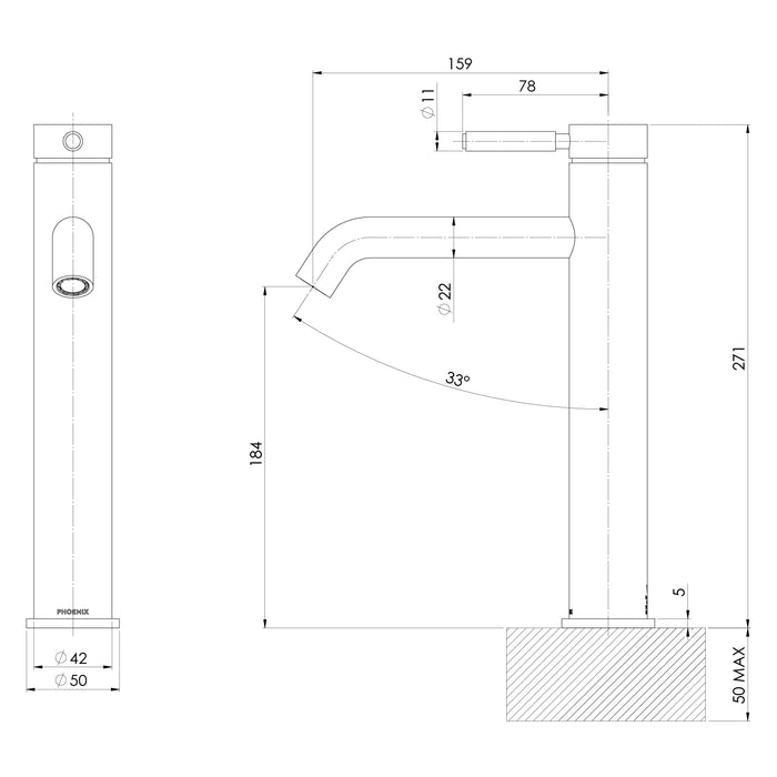 Specification Line Drawing