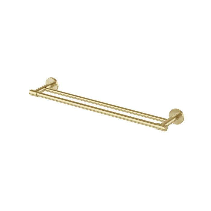Vivid MkII Double Towel Rail 600 (Brushed Gold)