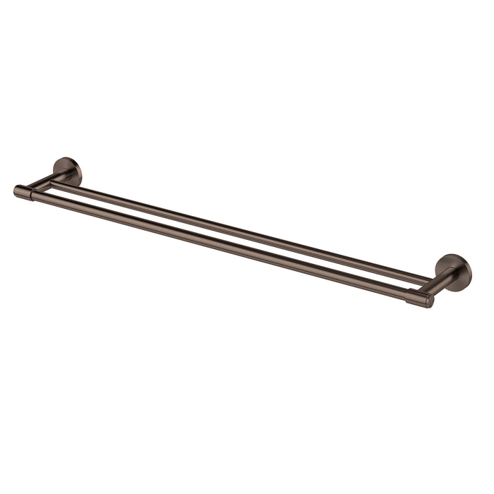 Vivid MkII Double Towel Rail 800 (Brushed Bronze)