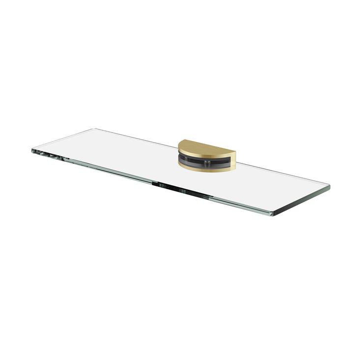 Vivid MkII Glass Shelf (Brushed Gold)