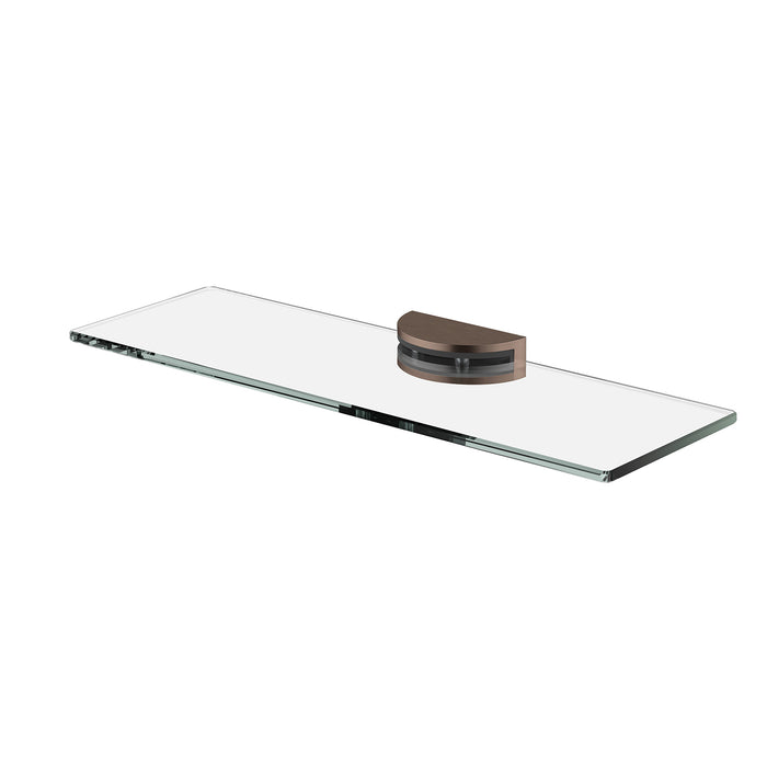 Vivid MkII Glass Shelf (Brushed Bronze)
