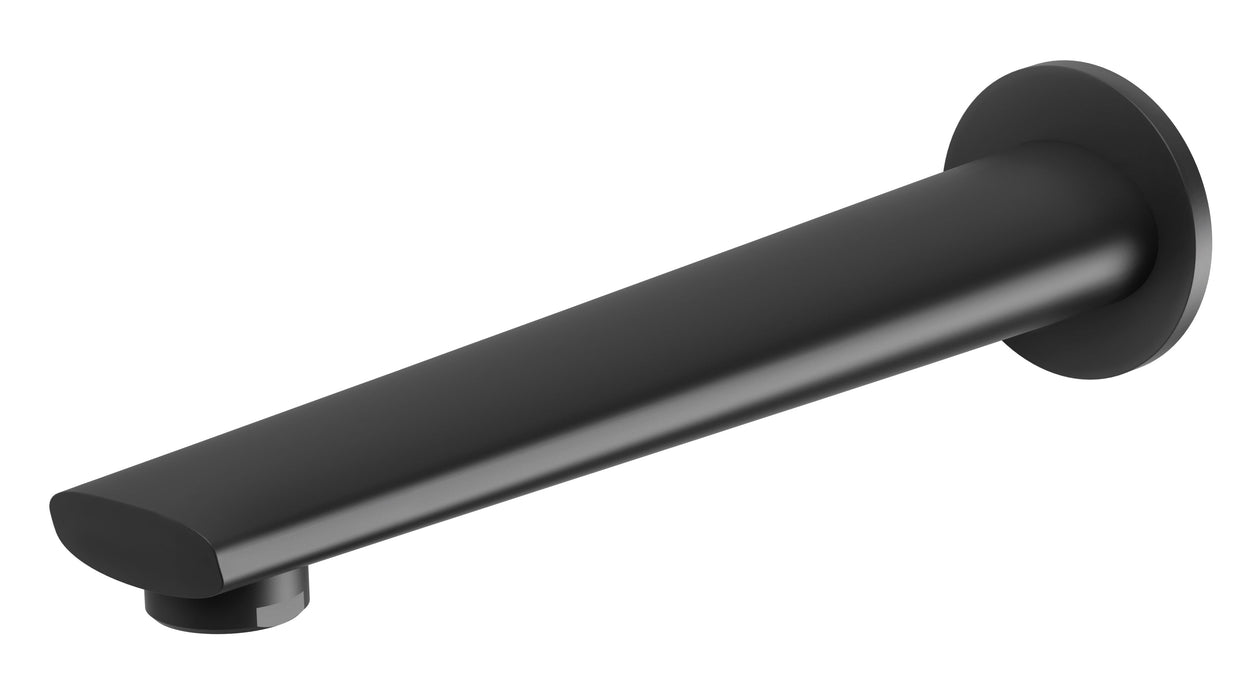 Arlo Wall Bath Outlet 200mm (Matte Black)