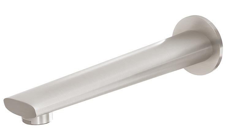 Arlo Wall Bath Outlet 200mm (Brushed Nickel)