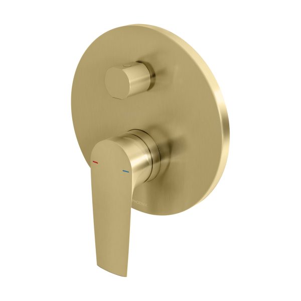 Arlo Shower/Bath Diverter Mixer Trim Kit Only (Brushed Gold)