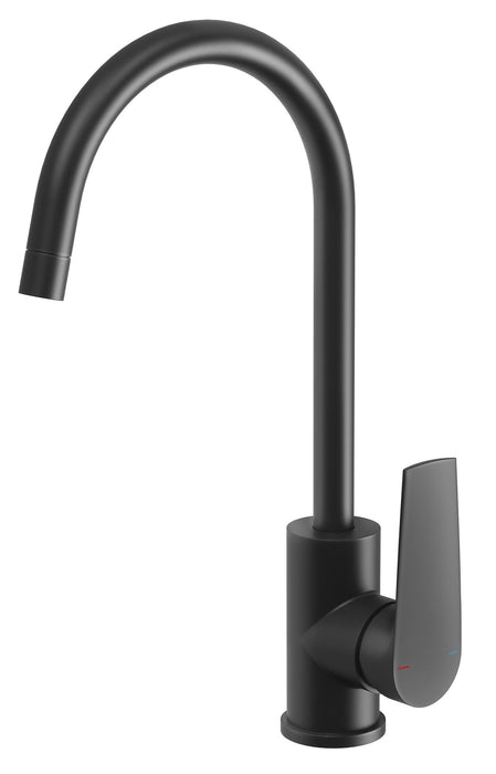 Arlo Sink Mixer 20mm Gooseneck (Matte Black)