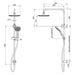 Teva Twin Shower (Line Drawing)