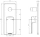 Teva Shower/Bath Diverter Mixer Trim Kit Only (Chrome) (Line Drawing)