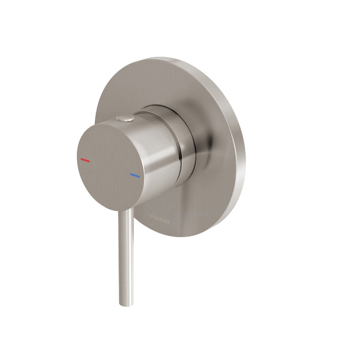 Pina Shower/Wall Mixer with 90mm Plate Trim Kit Only (Brushed Nickel)