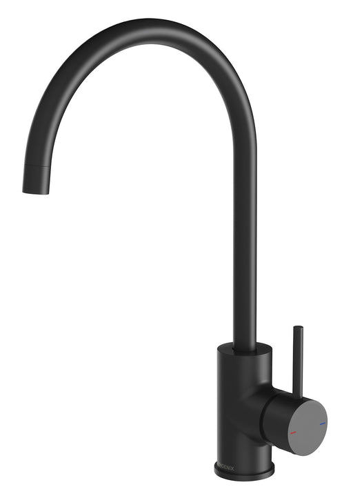 Pina Sink Mixer 20mm Gooseneck (Matte Black)