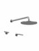 Vienna Wall Shower Set | Brodware | Brushed Chrome Finish