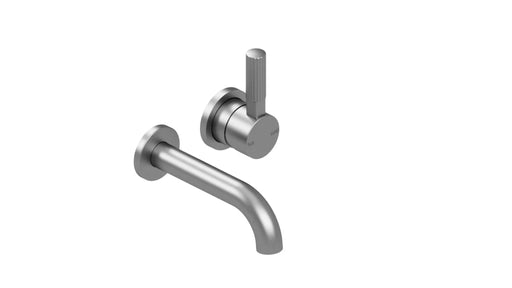 Vienna Wall Mixer Set with 150mm Spout | Brodware | Brushed Chrome Finish