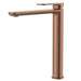 Fienza Empire Slim Cold Start Basin Mixer (Tall - Brushed Copper)