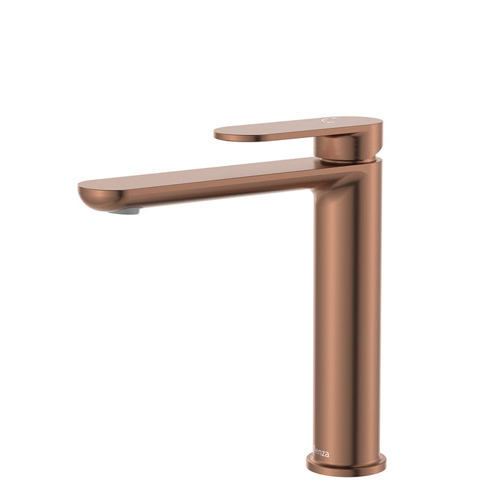 Fienza Empire Slim Cold Start Basin Mixer (Medium - Brushed Copper)
