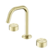 Serenity Basin Set Edge Spout with Metal Handle (Brushed Gold)