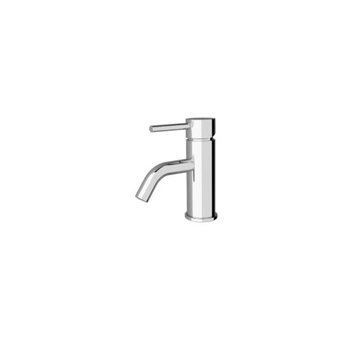 Dolce Basin Mixer with Curved Spout (Chrome) angled view