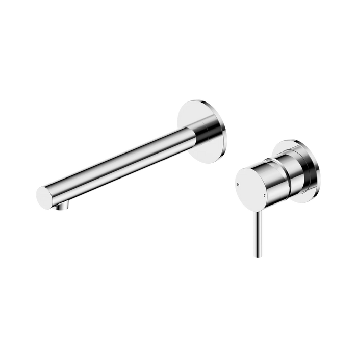Dolce II Wall Basin/Bath Mixer Separate Back Plate (Chrome)