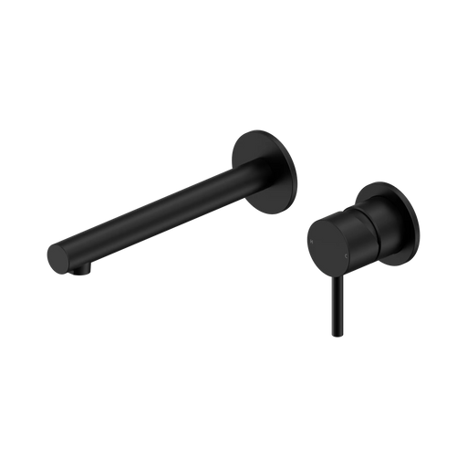Dolce II Wall Basin/Bath Mixer Separate Back Plate (Matte Black)