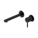Dolce II Wall Basin/Bath Mixer Separate Back Plate (Matte Black)