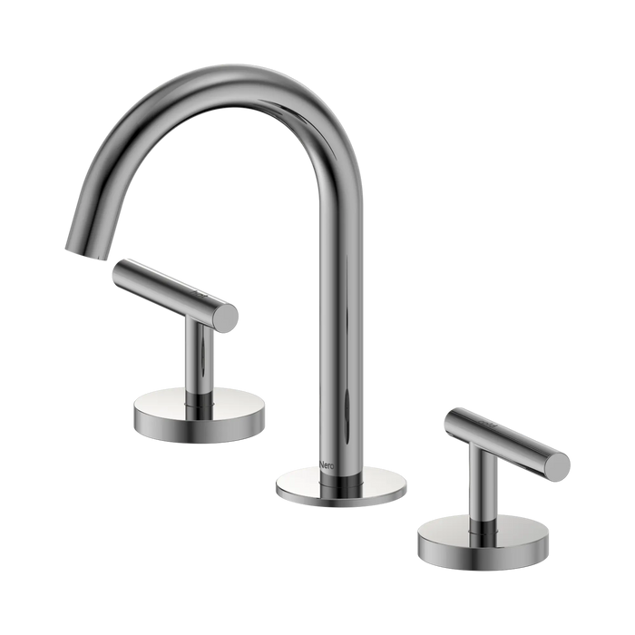 Mecca Lever Basin Set Arc Spout (Chrome)