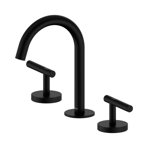 Mecca Lever Basin Set Arc Spout (Matte Black)