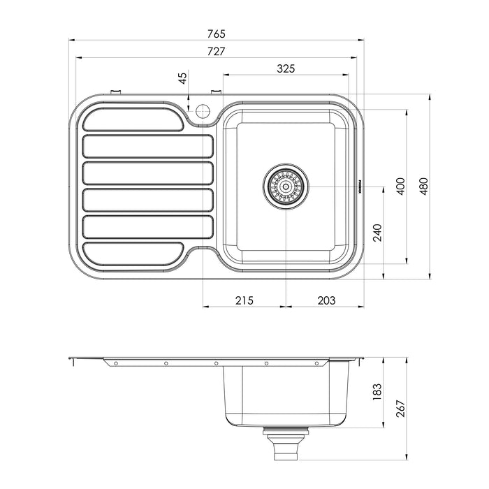 Specification Line Drawing