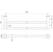 Specification line drawing 600mm