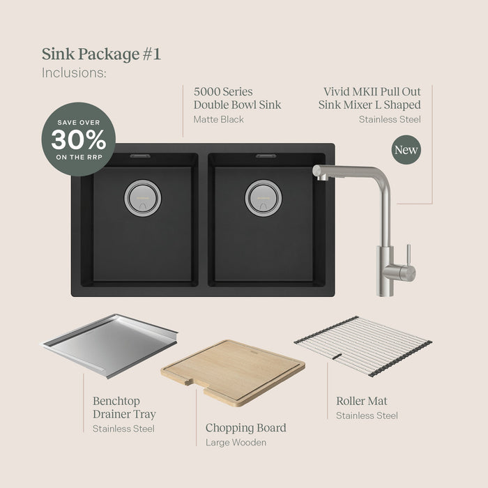 Phoenix Tapware Kitchen Sink Package 1 - Item List