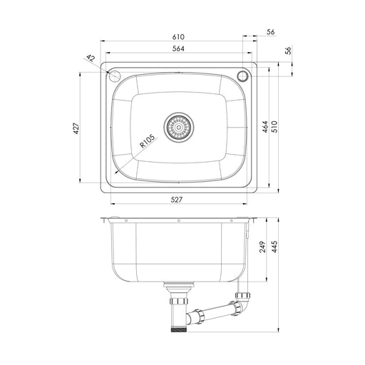 Specification Line Drawing