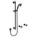 Lillian Rail Shower Set (Matte Black)