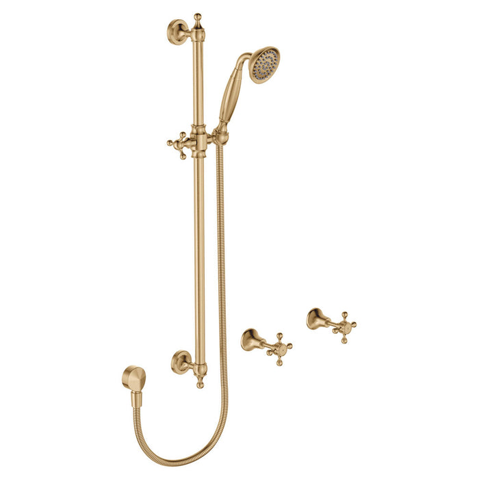 Lillian Rail Shower Set (Urban Brass)