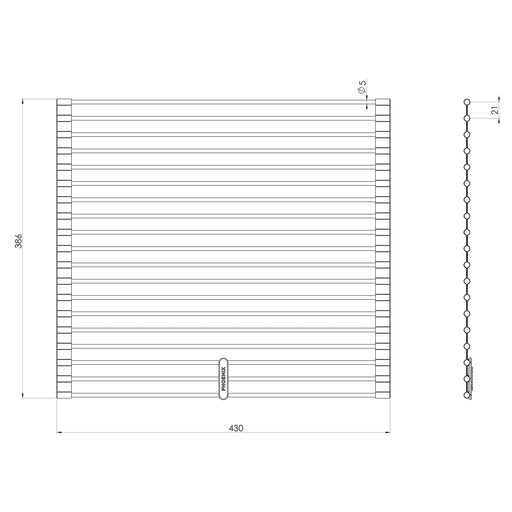 Specification line drawing