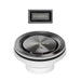 Phoenix Covered Sink Basket Waste with Overflow in Brushed Carbon