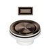 Phoenix Covered Sink Basket Waste with Overflow in Brushed Bronze