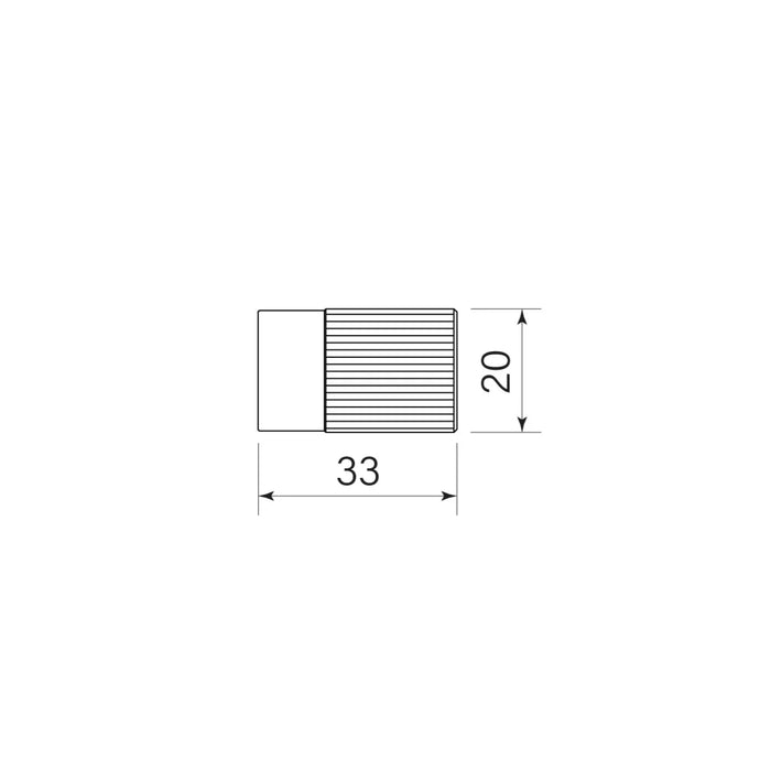 Specification line drawing fluted