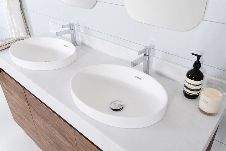 ADP Ozera Semi Inset Basin (Gloss White & Matt White)