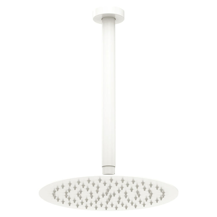 Fienza Kaya Ceiling Shower 250mm Head 350mm Drop (Matte White)