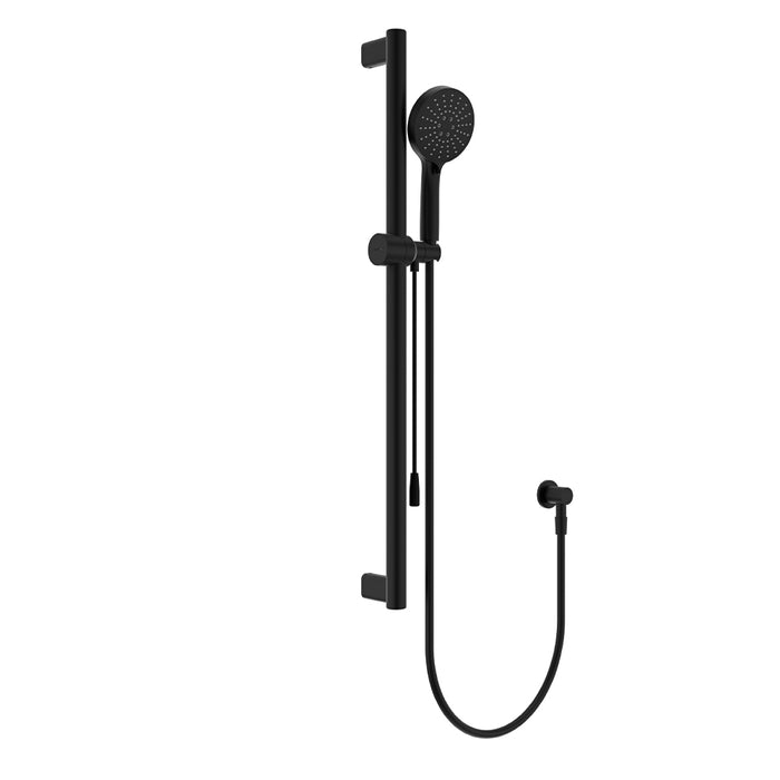 Fienza Care Rail Shower with Push/Pull Slider (Matte Black)