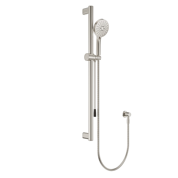 Fienza Care Rail Shower with Push/Pull Slider (Brushed Nickel)