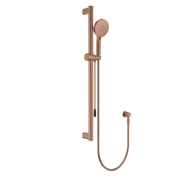 Fienza Care Rail Shower with Push/Pull Slider (Brushed Copper)